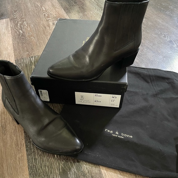 Rag & Bone black leather booties - Picture 1 of 4